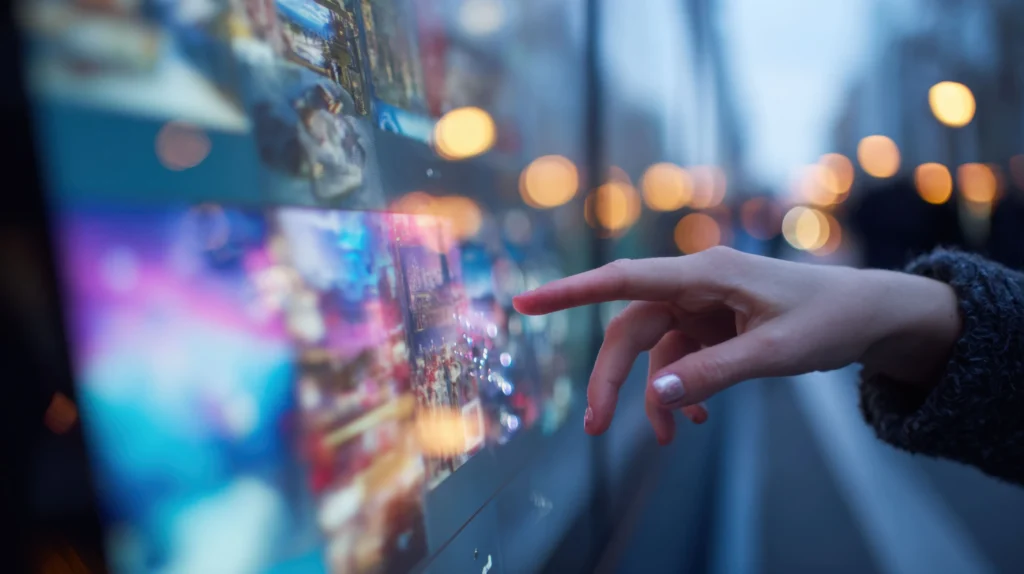Digital signage smart display in a public space using AI and IoT technology