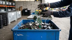 Componenti elettronici e circuiti stampati destinati al recupero di metalli e materie prime critiche attraverso l’urban mining.