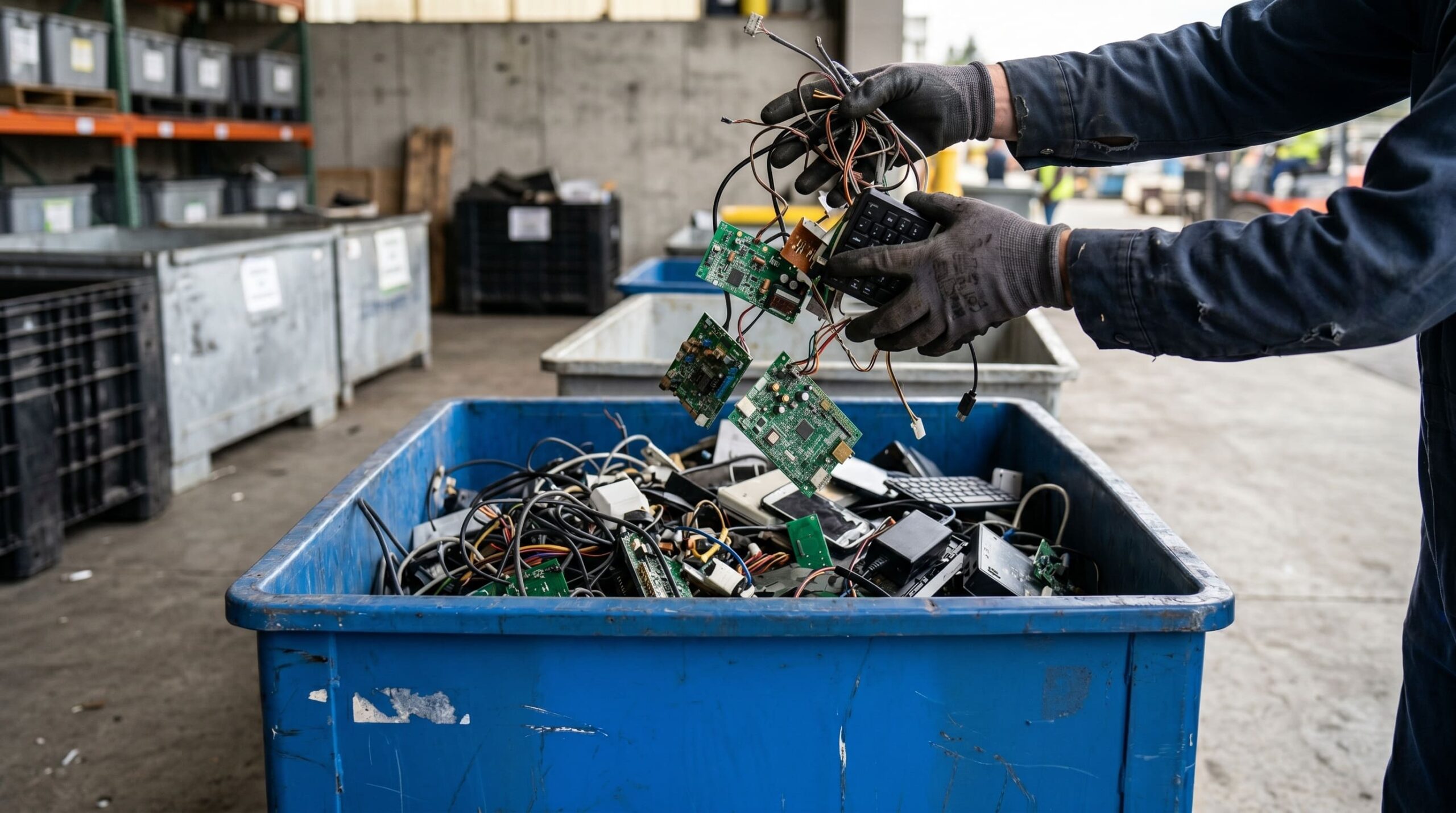 Componenti elettronici e circuiti stampati destinati al recupero di metalli e materie prime critiche attraverso l’urban mining.