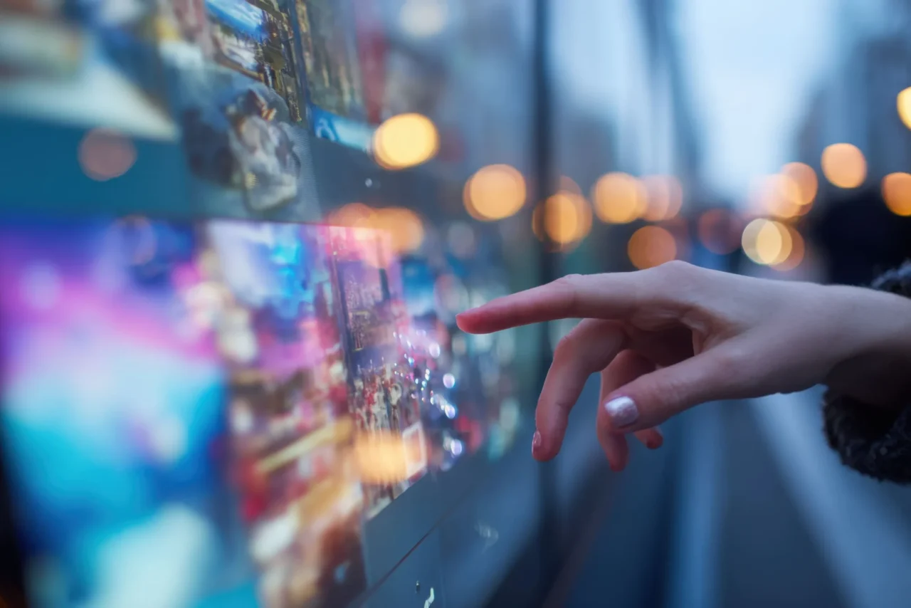 Digital signage smart display in a public space using AI and IoT technology