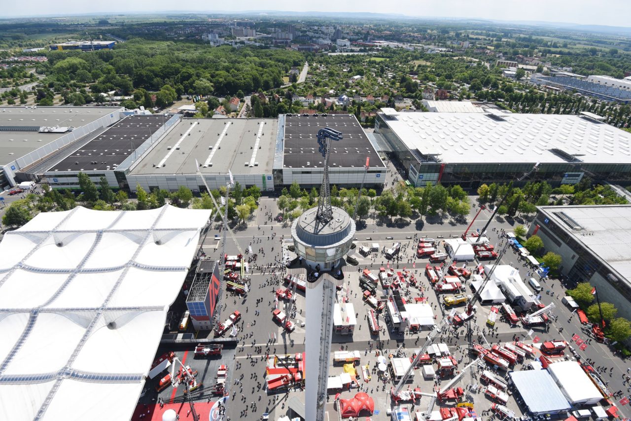 INTERSCHUTZ 2015 - Internationale Leitmesse für Brand-/ Katastrophenschutz, Rettung und Sicherheit. (Freigelände, Hermesturm)
